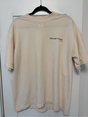 Midnight Organic - Larry June Healthy & Organic Graphic Tee Cream Large